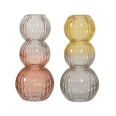 VASO VETRO H.33CM. D.15CM. 2 COLORI